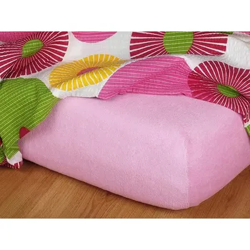 Povlečení Dadka Dadka prostěradlo froté barva starorůžová 90/200