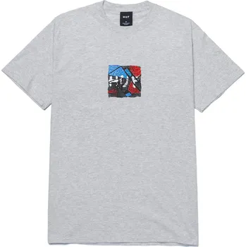 Pánské tričko huf Pánské triko get a grip tee athletic grey