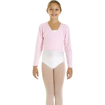 Dívčí svetr Intermezzo,Svetřík zavinovací dětský 6544, růžová 140-152