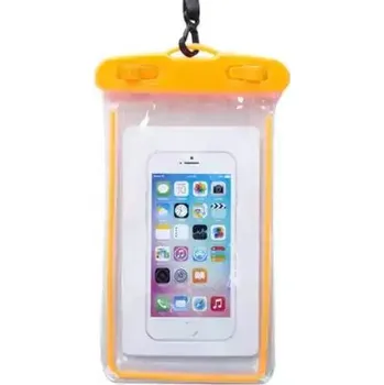 Pouzdro na mobilní telefon Pouzdro na mobil do vody | vodotěsný obal - pro mobily do 6" - oranžové