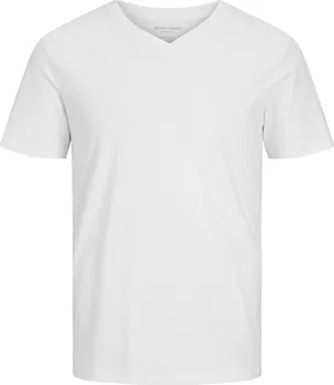 Pánské tričko JACK & JONES Organic Standard Fit Basic bílé