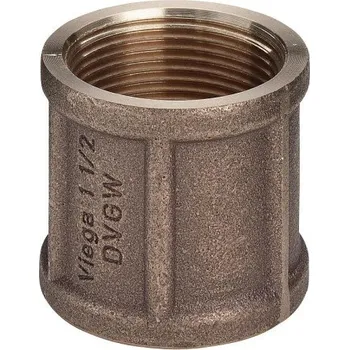 Instalatérský materiál VIEGA 3270 objímka 2", vnitřní závit, voda/plyn, červený bronz