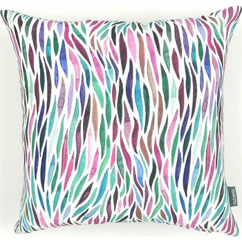 Dekorativní polštářek BYTEMA Povlak na polštářek Izaro fialovo-tyrkysová 45x45 cm