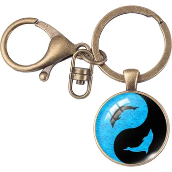 Přívěsek na klíče jin jang