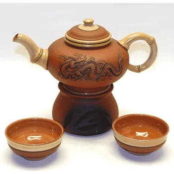 Čajová souprava Čajová souprava Drak střední červená - 2 šálky