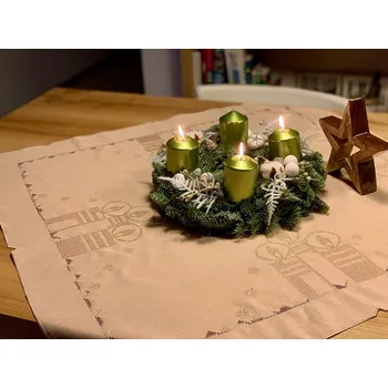 ubrus BYTEMA Vyšívané ubrusy a šály lososové 85 X 85 cm