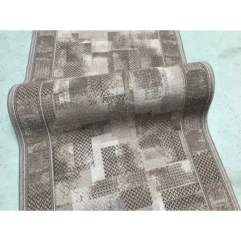 Koberec BRENO běhoun TRIBE šedo-hnědý 67cm