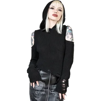 Dámský svetr svetr dámské - Crowned Misery - KILLSTAR - KSRA009469 - 4XL