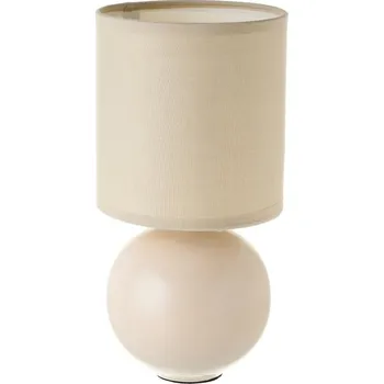 Čtecí lampička Béžová keramická stolní lampa s textilním stínidlem (výška 24,5 cm) – Casa Selección ID_1554616
