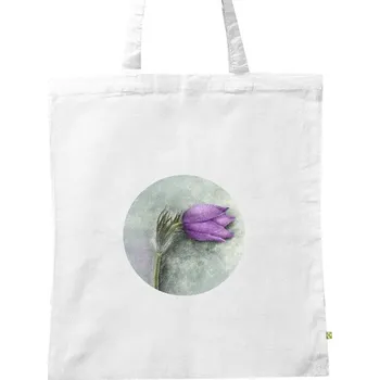 Nákupní taška BIO plátěná taška s potiskem Koniklec taška