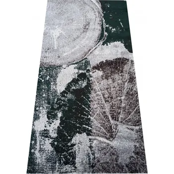 Koberec Kusový koberec OTTO 04 šedozelený Abstrakce Do 0,9cm OTTO 20/20/150 80x150 Zelená