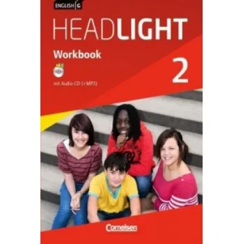 Kniha English G Headlight - Allgemeine Ausgabe - Band 2: 6. Schuljahr, Workbook mit Audios online (DE)
