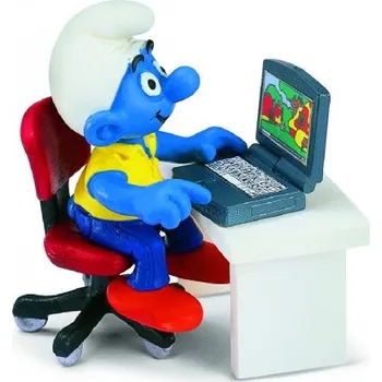 Figurka Schleich 40263 Šmoula s notbookem