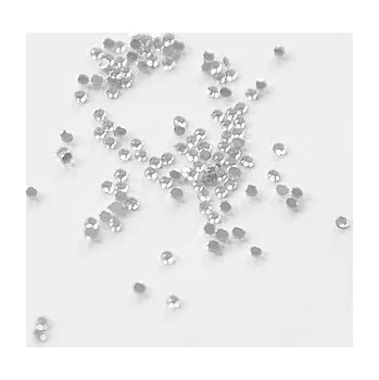 Přípravek na nehty KAMÍNKY kulaté 1mm - SILVER