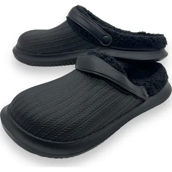 Pánská obuv Minke Pánské černé zateplené gumové nazouváky 02 Barva: Černá, Velikost: 41