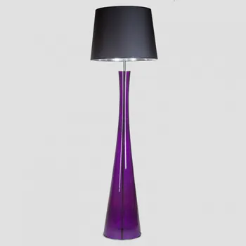 Stojací lampa 4concepts Luxusní stojací lampa SIENA LAVENDER Barva: Černo-stříbrná