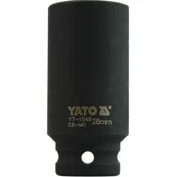 Gola hlavice Nástavec 1/2" rázový šestihranný hluboký 28 mm CrMo