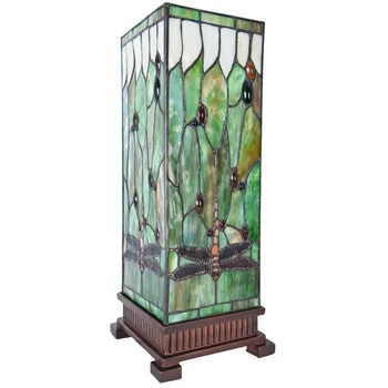 Lampička Clayre & Eef Tiffany Dragonfly Square 5LL-5847 1xE27 40W