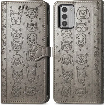 Příslušenství pro tablet VSECHNONAMOBIL 66538 ART Peněženkový kryt Nokia G42 5G ANIMALS šedý