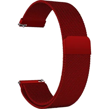 Ostatní příslušenství k chytrým hodinkám eses Milánský tah - Červený, 24 mm