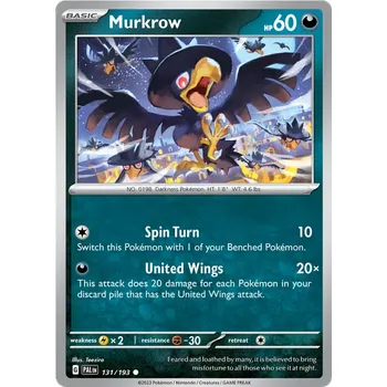 Sběratelská karetní hra Pokémon TCG Murkrow 131/193 - Reverse Holo