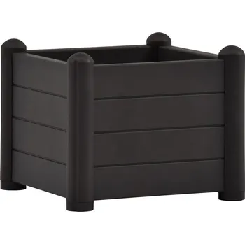 Truhlík STEFANPLAST Truhlík, vyvýšený záhon ITALIA 43x43x35cm antracit