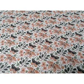 BYTEMA Bavlněná látka MOTÝLI šíře 150 cm