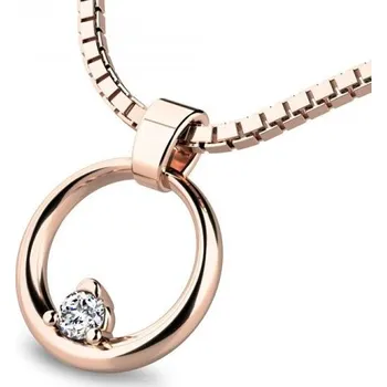 Oblečení a móda Dámský přívěsek žluté zlato 585/1000 140023-CV-ZIR délka řetízku 50cm