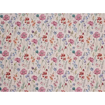 BYTEMA Gobelínová látka ROZKVETLÁ LOUKA šíře 280 cm