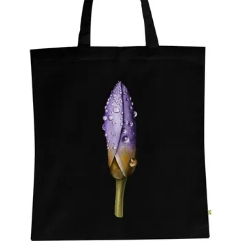 Nákupní taška BIO plátěná taška s potiskem Květ s rosou - taška