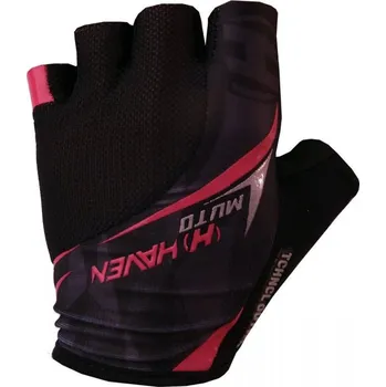 cyklistický dres Rukavice HAVEN MUTO černo/růžové XL