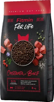 Krmivo pro kočku Fitmin For Life Adult Castrate Beef
