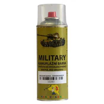 Barva ve spreji U PEPÁNKA s.r.o. KAMUFLÁŽNÍ BARVY MILITARY Antikorozní základ syntetický ve spreji Odstin: Červenohnědý