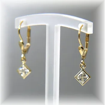 Náušnice žluté zlato