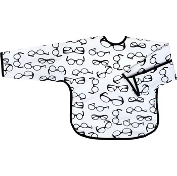 Bryndák Bryndák dětský s rukávy bavlna/PVC - BRÝLE bílo-černý - Akuku