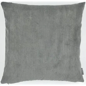 Dekorativní polštářek BYTEMA Dekorační povlak RIBS šedý 45 x 45 cm