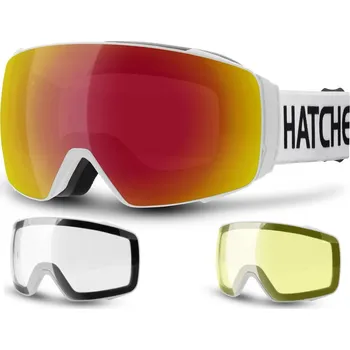 Zimní sport Hatchey Snipe bílá REVO červený + žlutý + čirý