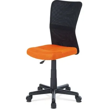 kancelářská židle, látka MESH oranžová / černá, plyn.píst DOPRODEJ