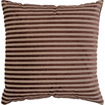 Polštář Nordic Living Hnědý pruhovaný polštář Penth 45 x 45 cm