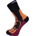 Ponožky Progress MERINO turistické černá/meruňka/švestka 6-8