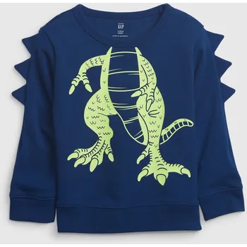Chlapecká mikina GAP Dětská mikina 3D dino - Kluci GAP modrá | světle zelená 2224058