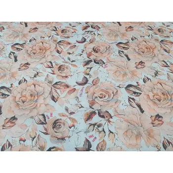 BYTEMA Vánoční dekorační látka Květy harmonie šíře 140 cm