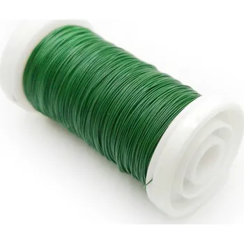 Vázací drát mech-mech.cz Floristický drát hladký - Zelený mat - 100m
