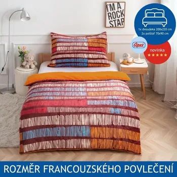 Povlečení Apex® produktová řada Flanel Francouzské povlečení APEX Mikroplyš Flanel - Teak