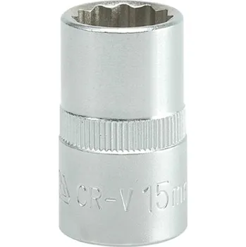 Gola hlavice Nástavec 1/2" 15 mm dvanáctihranný