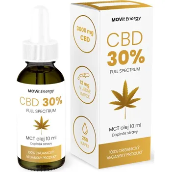 CBD MOVit Energy CBD 30 % Full Spectrum vegan MCT olej 10 ml