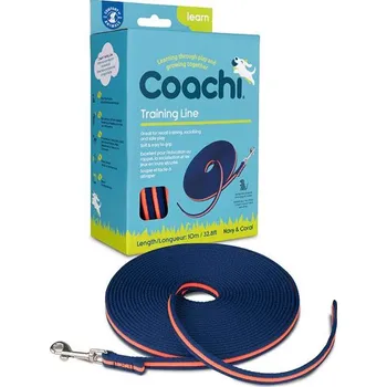 tréninková pomůcka pro psa Výcvikové vodítko Training modré&oranžové 10m COA
