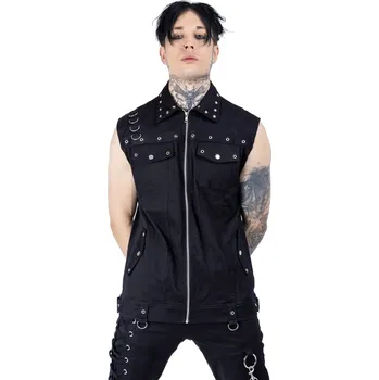 Pánská vesta vesta pánská VIXXSIN - ISAIAS - BLACK