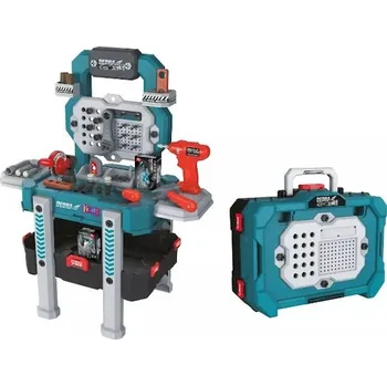 DEDRA Pracovní stůl / kufřík - hračka, 78ks M315.005