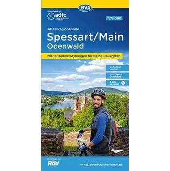 ADFC-Regionalkarte Spessart/Main/Odenwald, 1:75.000, reiß- und wetterfest, GPS-Tracks Download - Allgemeiner Deutscher Fahrrad-Club e.V. (ADFC)